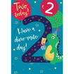 Picture of TWO TODAY DINO BIRTHDAY CARD